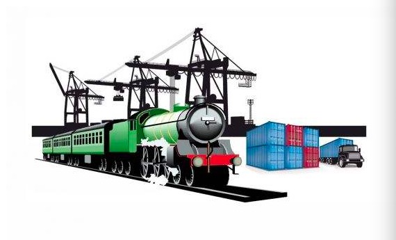 Asia sea-railway intermodal transportation